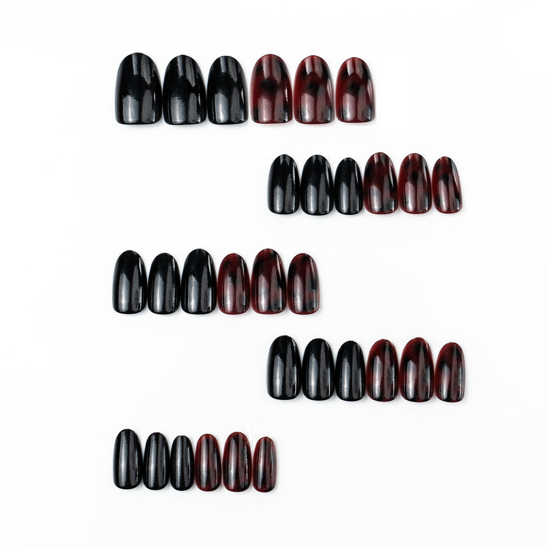 Glamorous artificial nails with glossy finish Bowlift