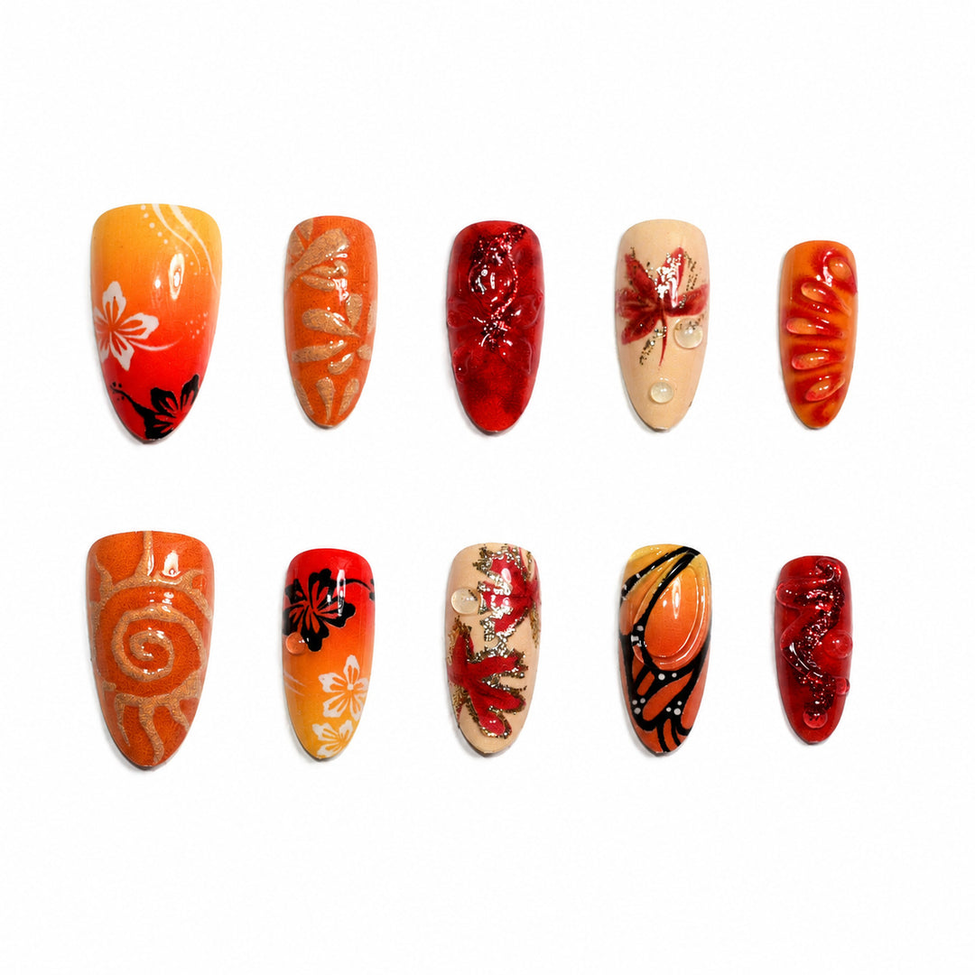 Artificial Nails Set Bowlift