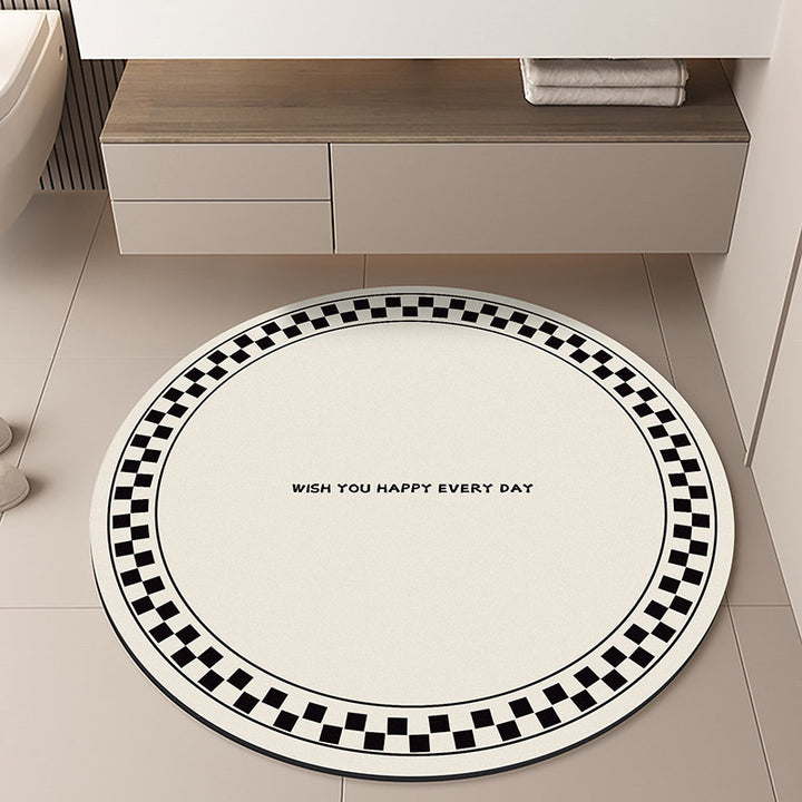 Moon-Themed Round Area Rug