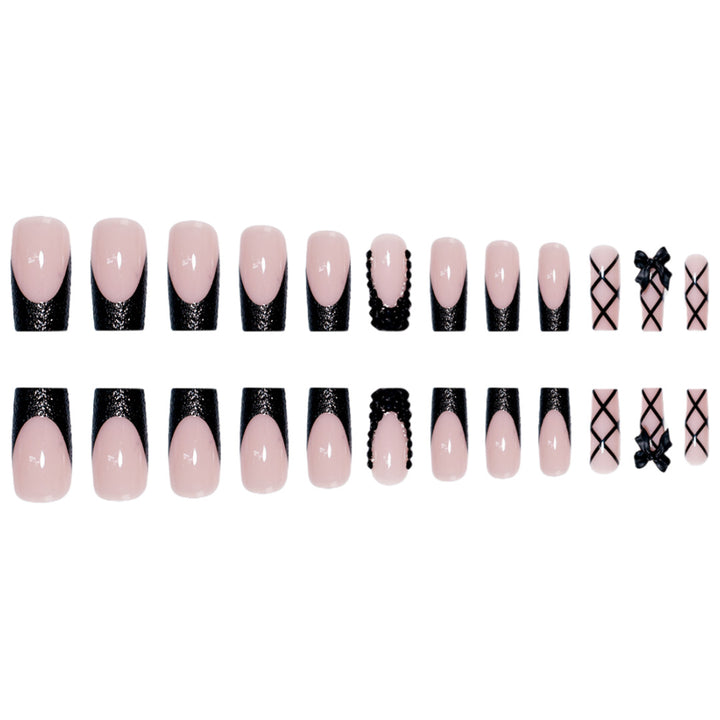 Stiletto Nail Art Extensions with Decorative Accents Bowlift