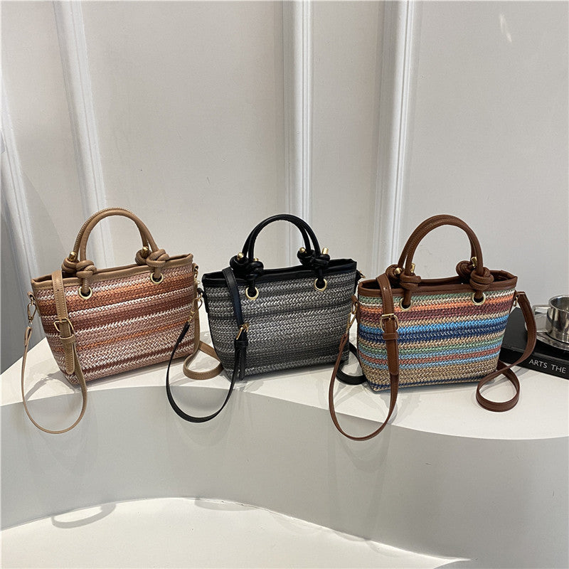 Woven Handheld Tote Bag Bowlift