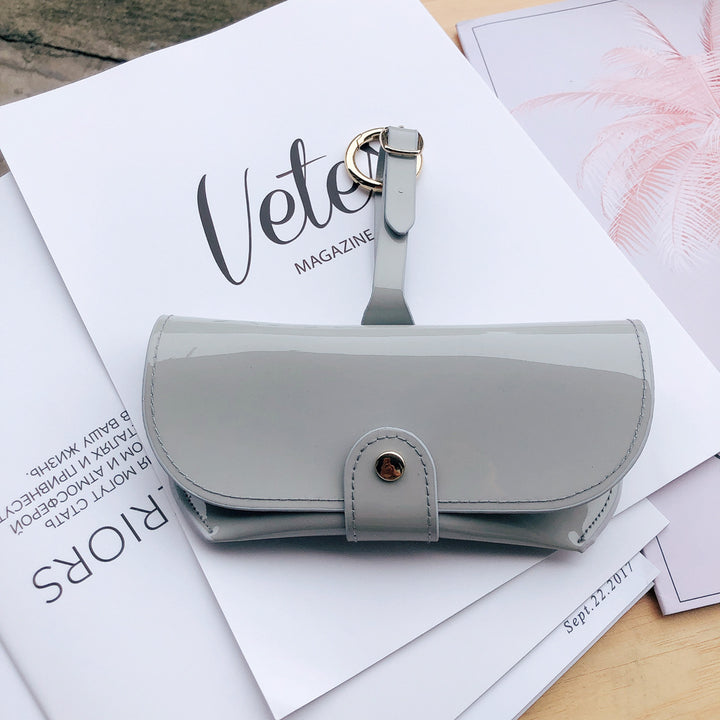Stylish Patent Leather Eyeglasses Case Bowlift