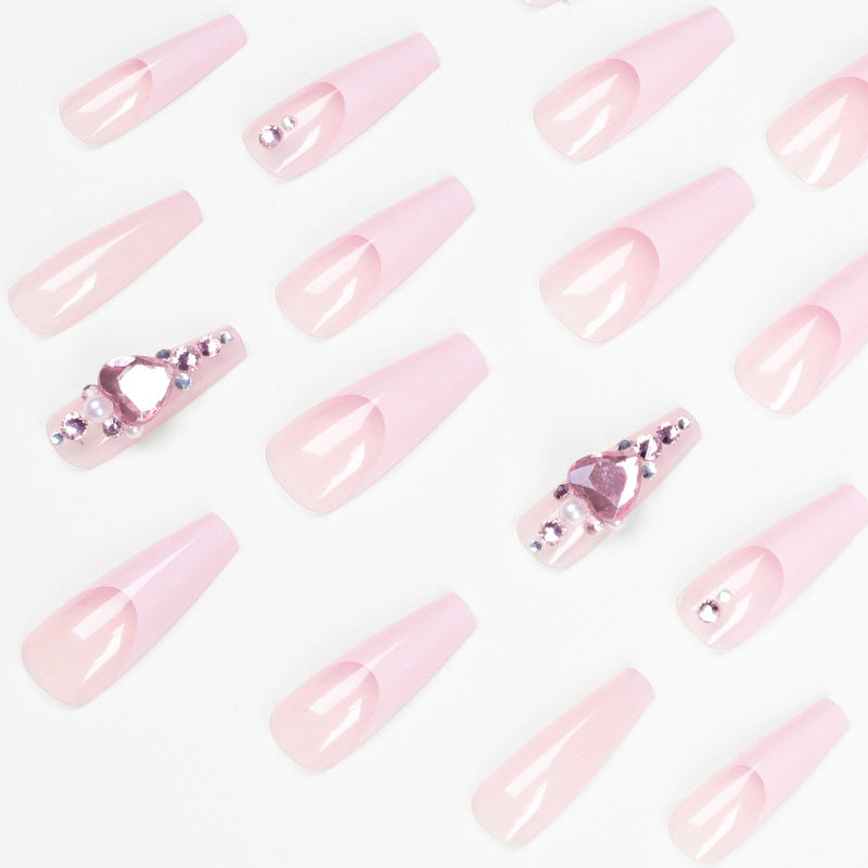 Glamorous nail extensions with glitter embellishments Bowlift