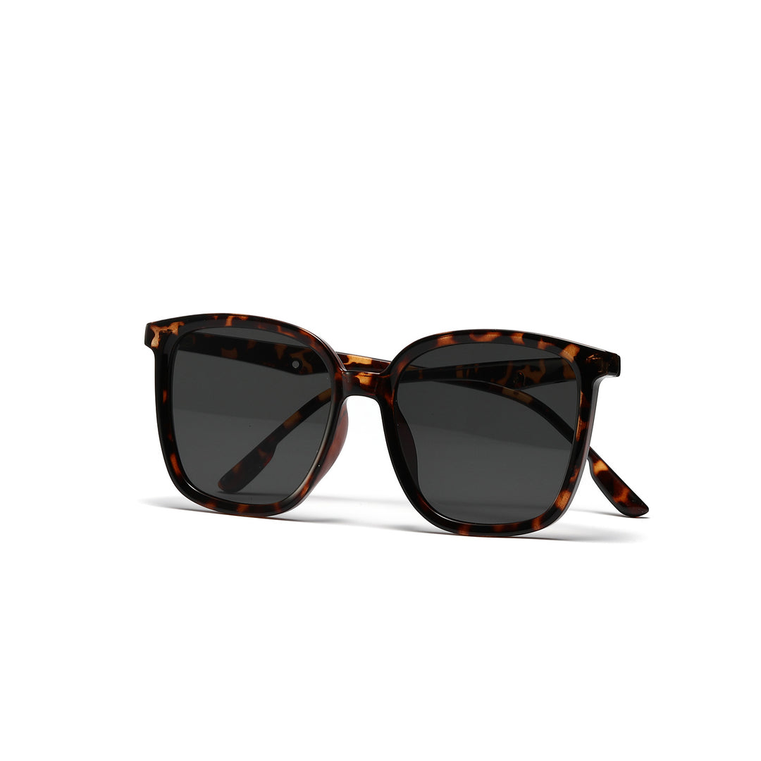 Women's stylish square sunglasses with clear frame and polarized lenses Bowlift