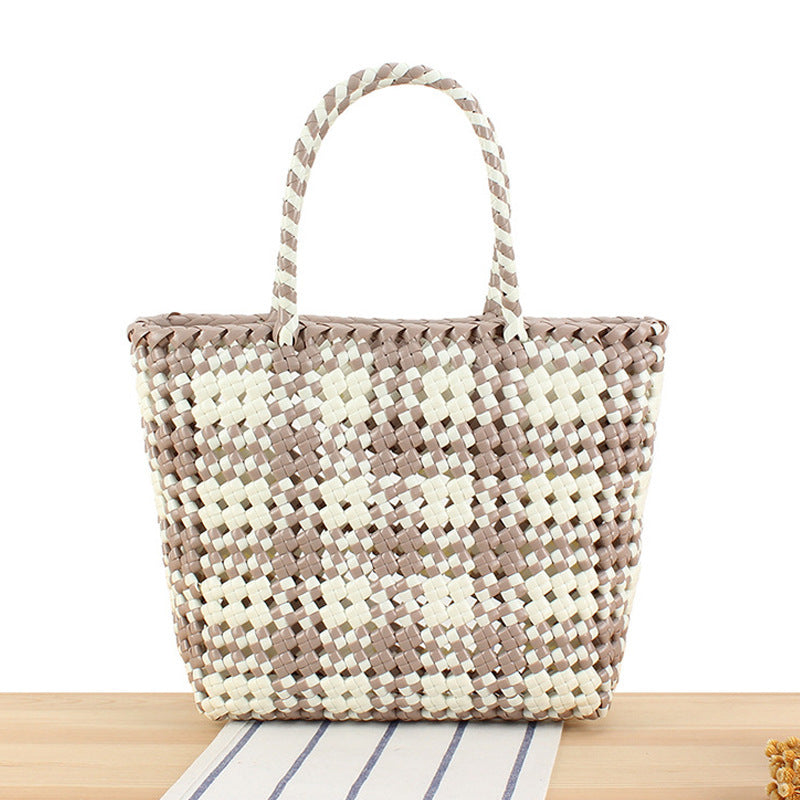 Large Tote Bag Made of Woven Material Bowlift