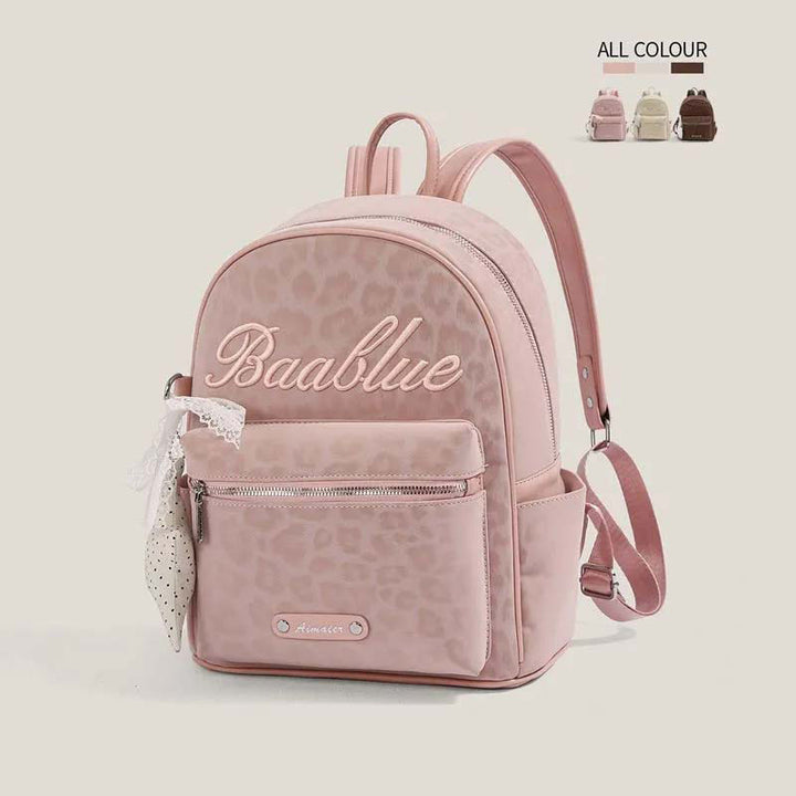 Star-Embellished Casual Backpack Bowlift