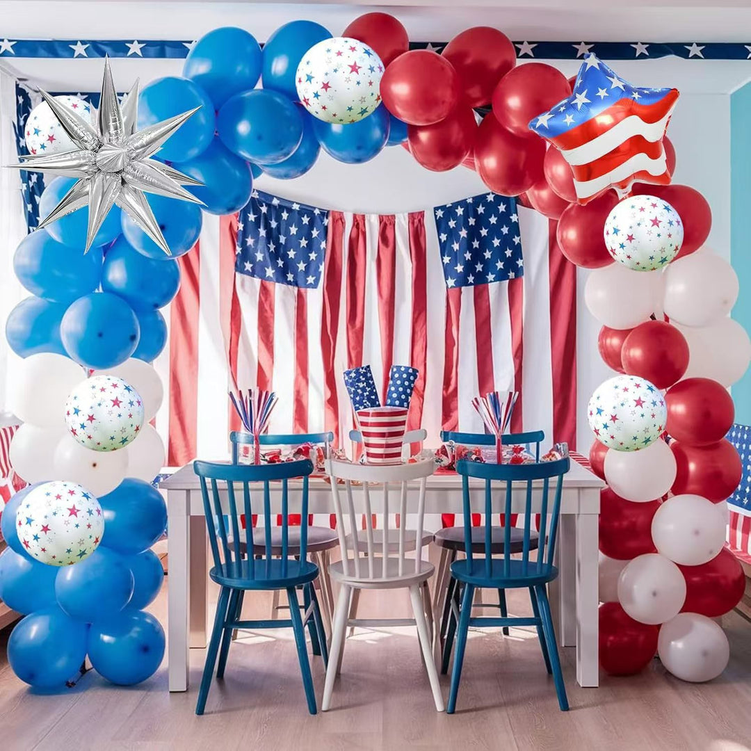 Unisex nan extra large balloon garland and column decor for outdoor parties with star foil accents Bowlift