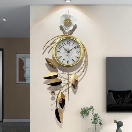 Elegant Floral Wall Clock Bowlift
