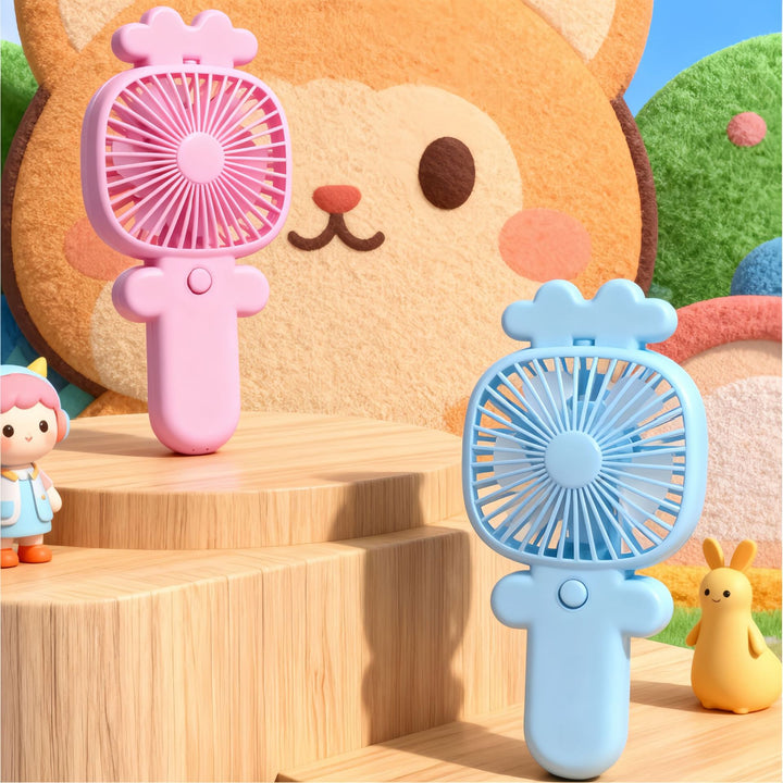 Women's Portable Hand Fan with Creative Design Bowlift