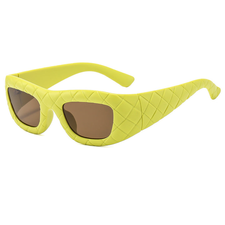 Ladies extravagant sunglasses with textured frame Bowlift