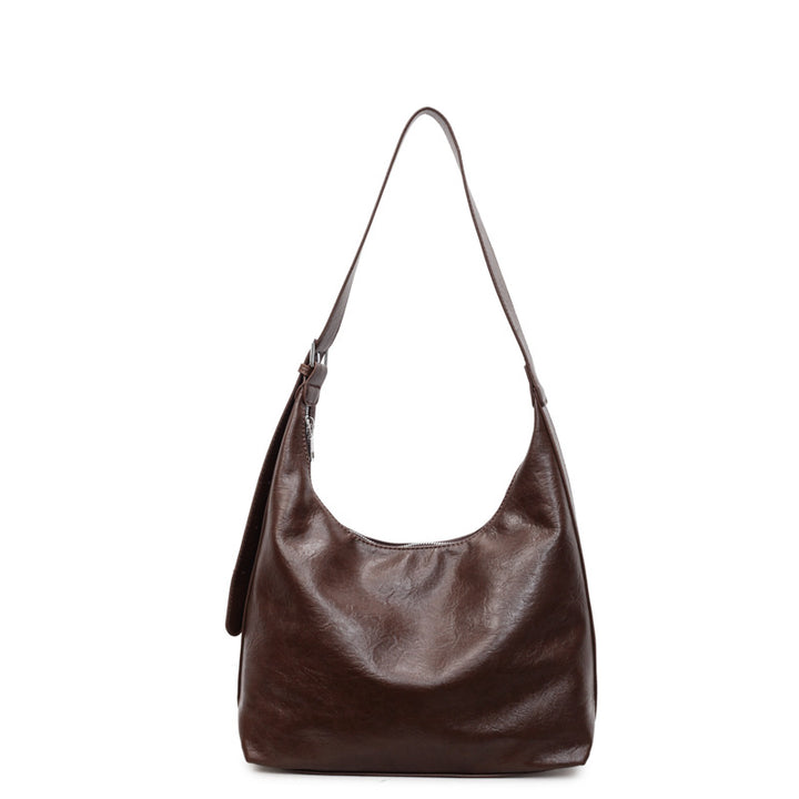 Soft Leather Hobo Handbag Bowlift