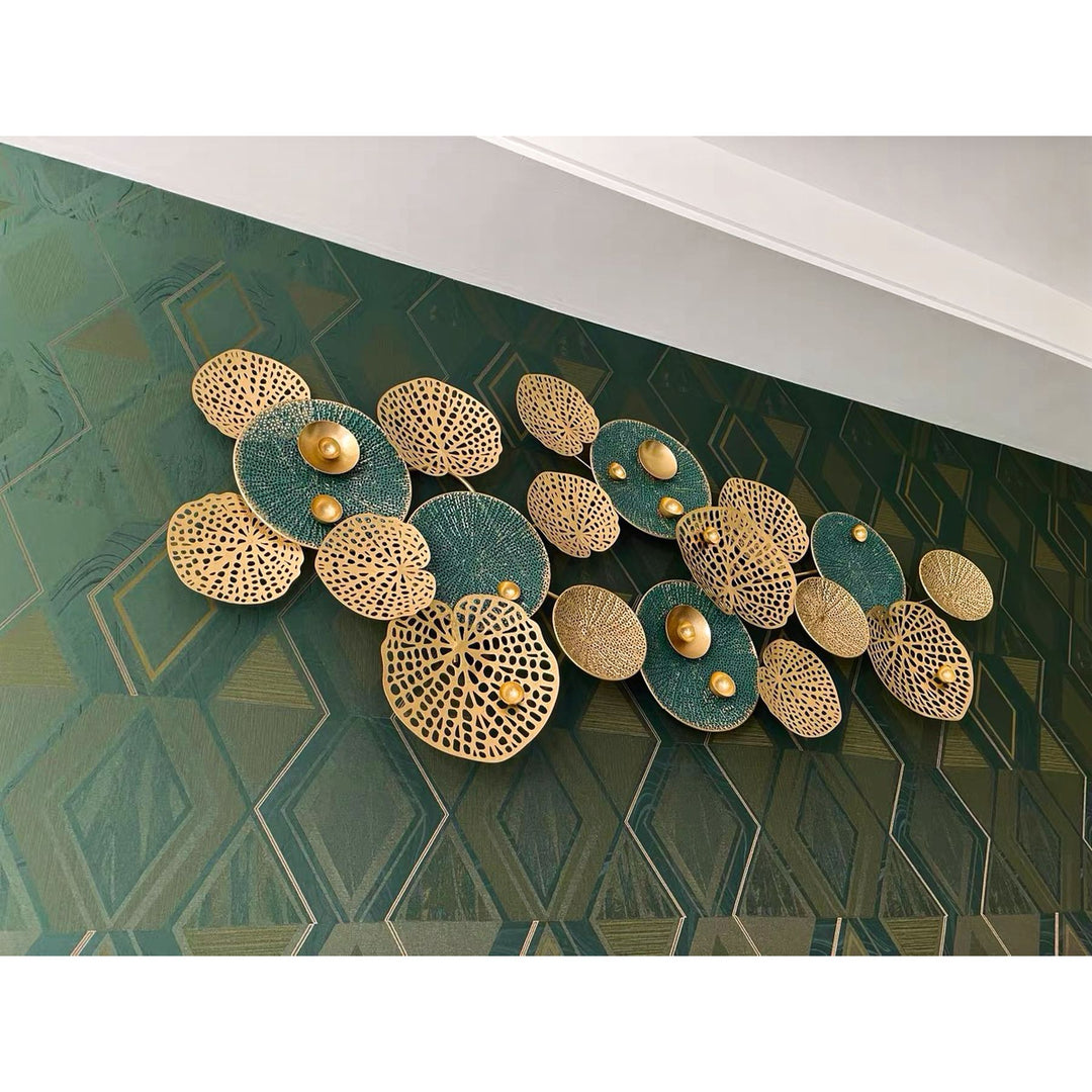 Abstract Floral Metal Wall Sculpture Bowlift