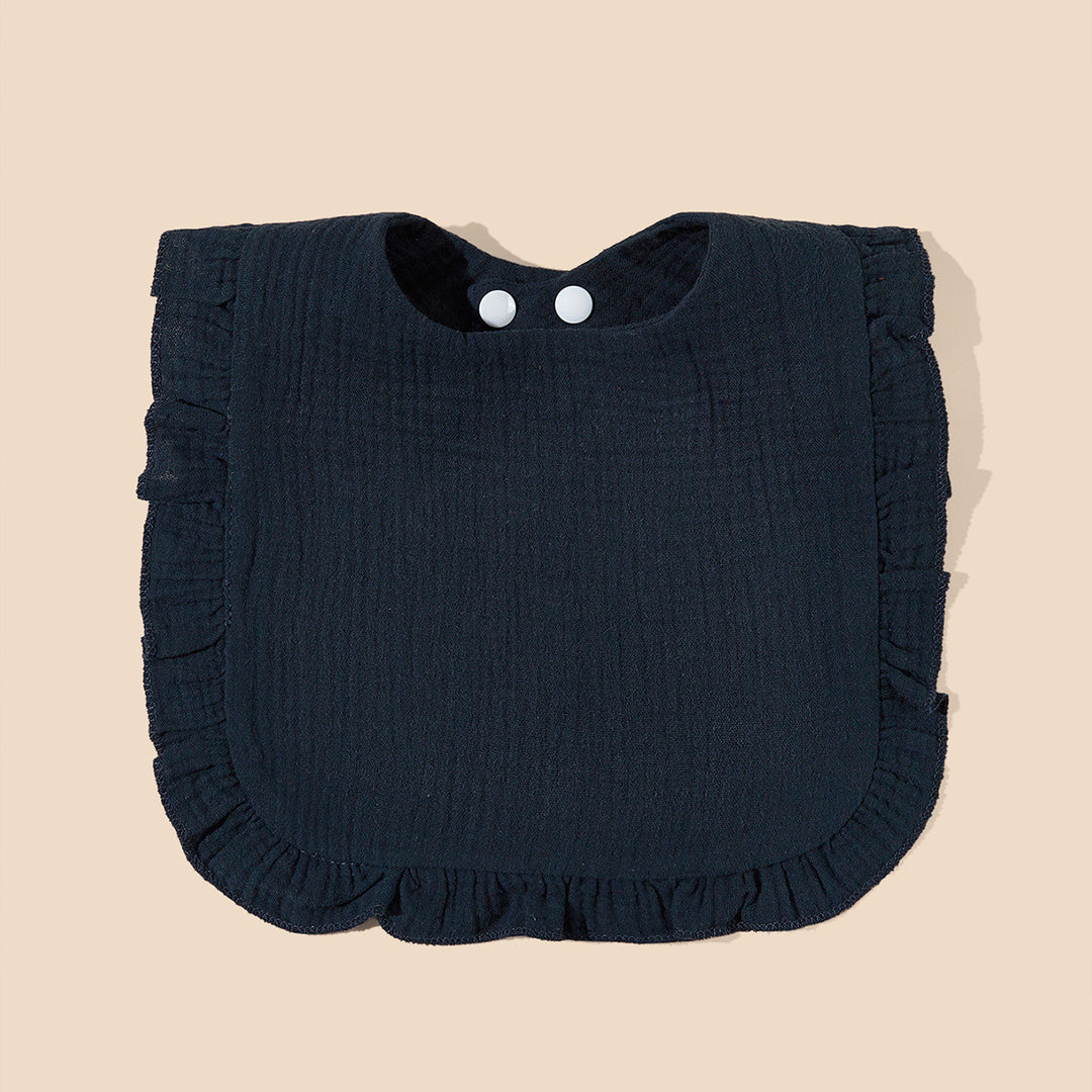 Soft Ruffled Muslin Baby Bib Bowlift