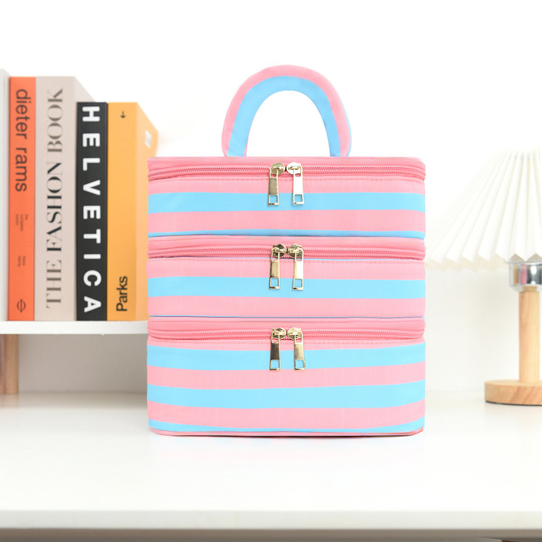 Stylish cosmetic organizer with multiple compartments Bowlift