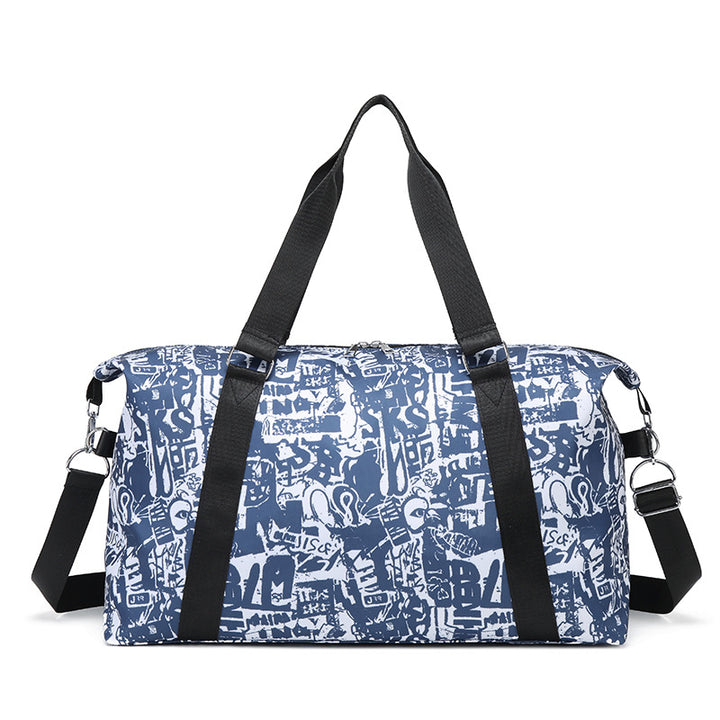 Graphic Patterned Sports Duffel Bag Bowlift