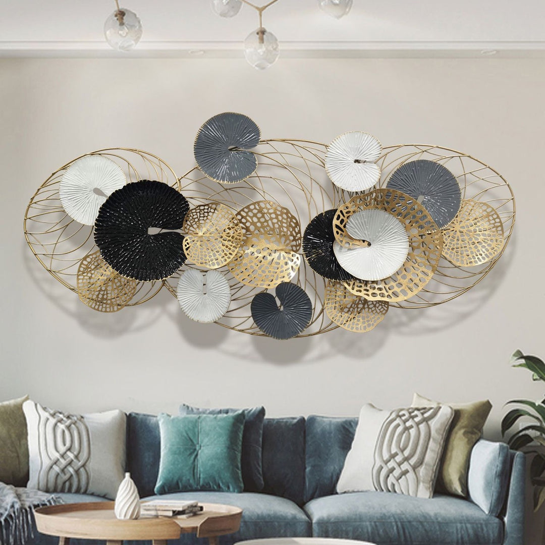 Abstract Metal Wall Art Sculpture Bowlift