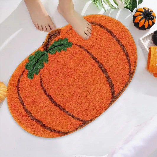 Pumpkin Theme Bath Mat