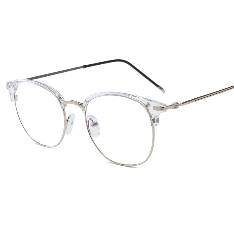Women's fashionable cat-eye glasses with delicate metal frame Bowlift