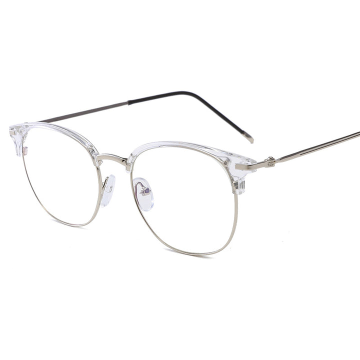 Women's fashionable cat-eye glasses with delicate metal frame Bowlift