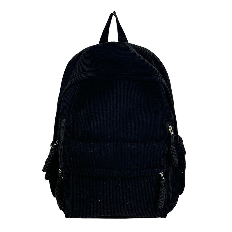 Backpack Made of Durable Ribbed Material Bowlift