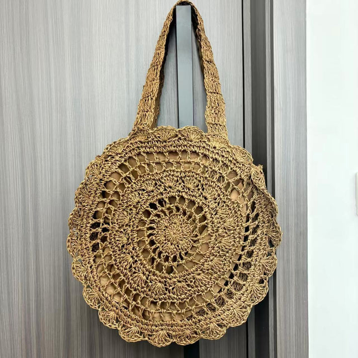 Round crocheted tote bag Bowlift