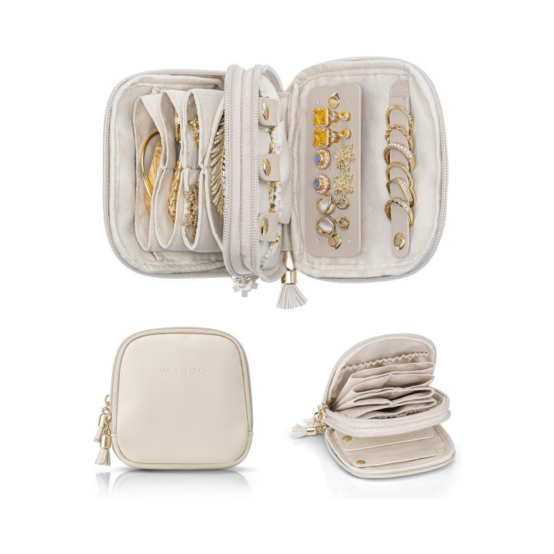 Elegant jewelry organizer with multiple compartments Bowlift
