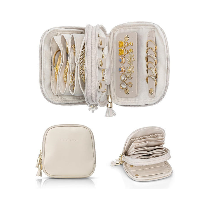 Elegant jewelry organizer with multiple compartments Bowlift