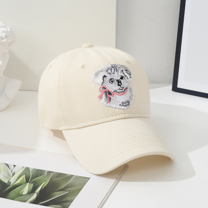 Women's Embroidered Animal Patch Baseball Cap Bowlift