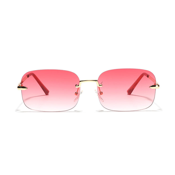 Women Oversized Sunglasses with Filigree Metal Frame Bowlift