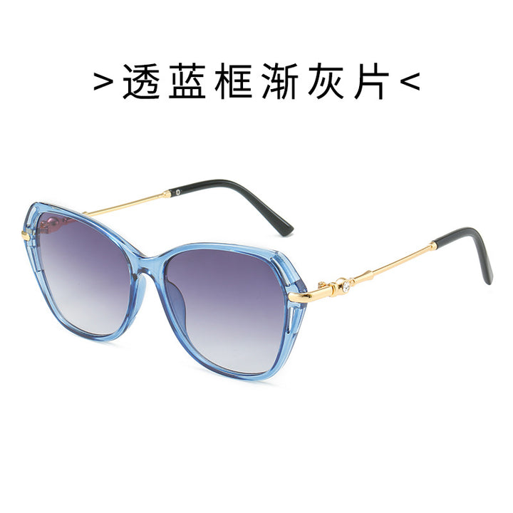 Women's fashionable Cat-Eye sunglasses with elegant metal frame Bowlift