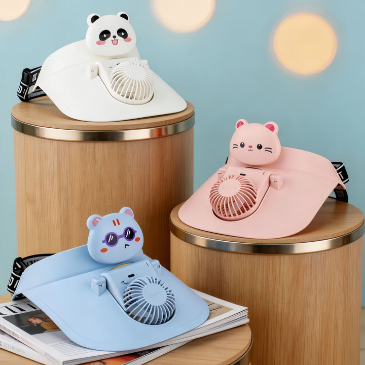 Women's Portable Desktop Fan in Creative Panda Design Bowlift