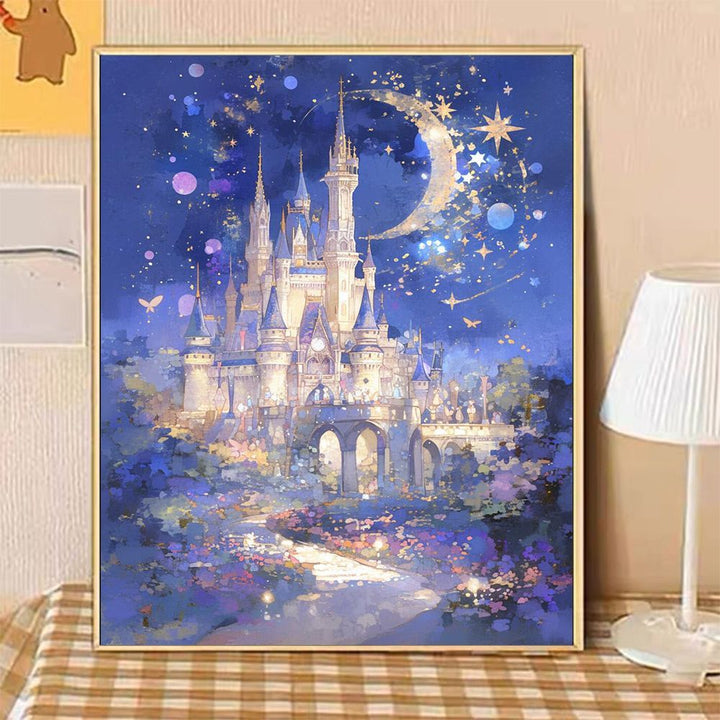 Enchanted Castle Landscape Canvas Art Bowlift