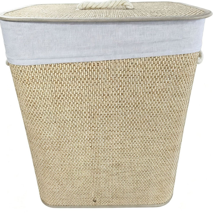 High-quality bamboo laundry container with lid Bowlift