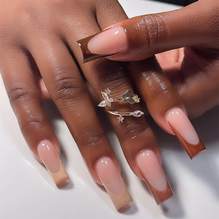 Trendy Art Nails with Elegant Gradient Bowlift