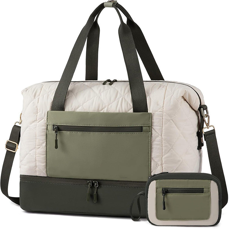 Practical Travel Bag with Removable Cosmetic Pouch Bowlift