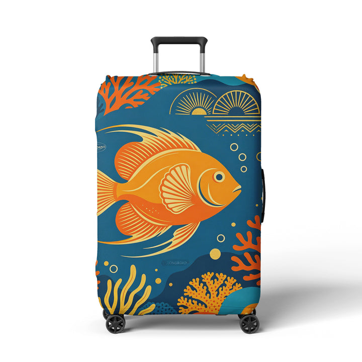 Women's suitcase sock with colorful coral design Bowlift