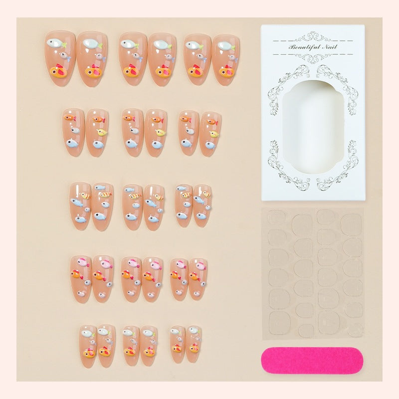 Nail art set with creative animal and fish motifs Bowlift