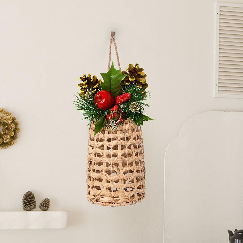 Handwoven basket with suspension device Bowlift