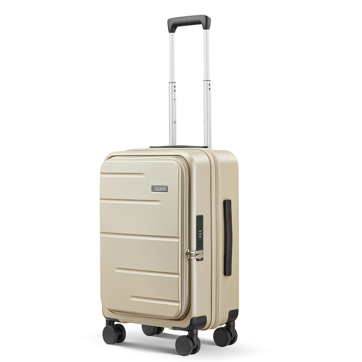 Unisex Compact Expandable Rolling Suitcase Bowlift
