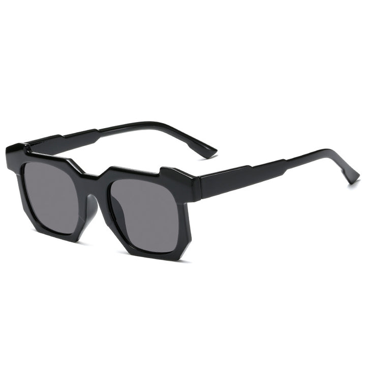 Ladies geometric sunglasses with striking, high-quality plastic frame Bowlift