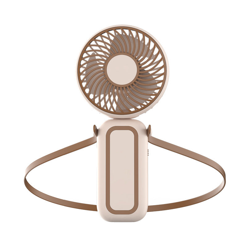 Cooling hands-free rechargeable dual bear-ear neck fan with adjustable speeds Bowlift