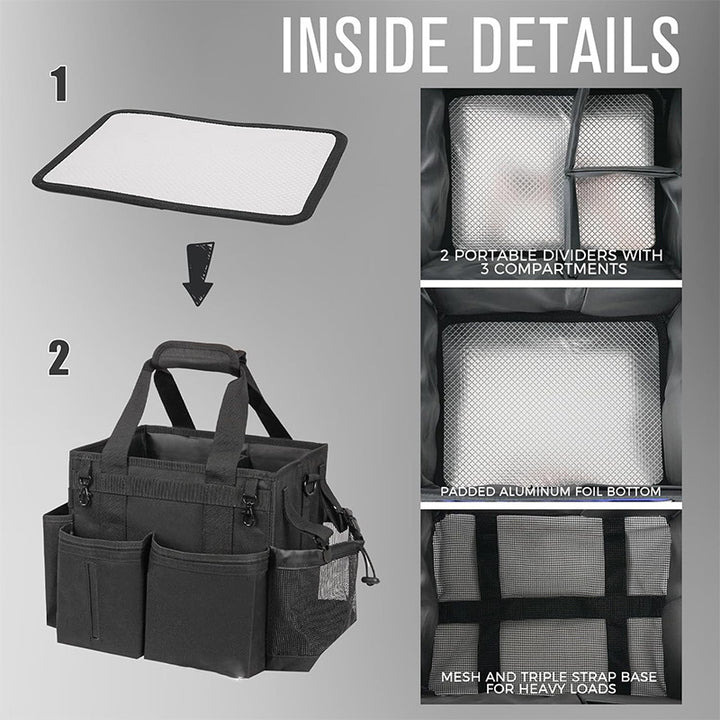 Versatile storage bag with multiple compartments Bowlift