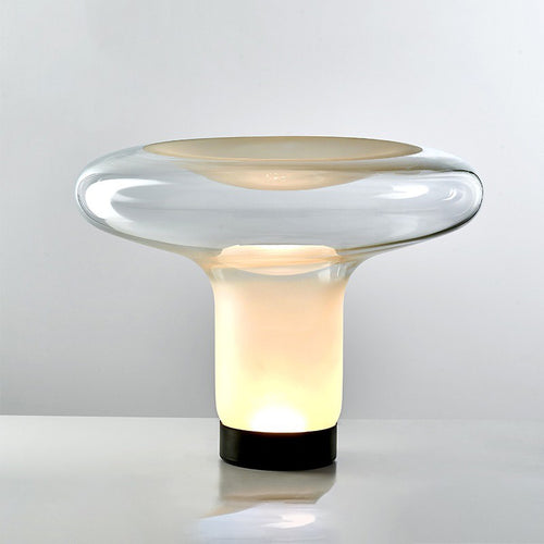Artistic Glass Table Lamp with Elegant Silhouette
