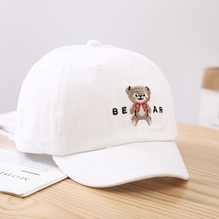 Women's Cute Bear-Embroidered Baseball Cap Bowlift