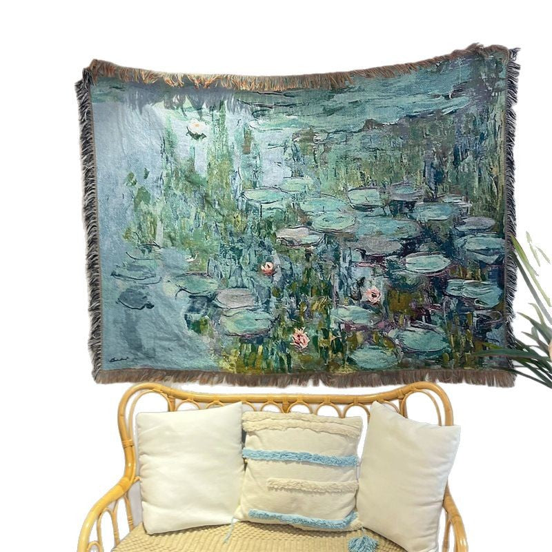 Artistic Floral Tapestry Blanket