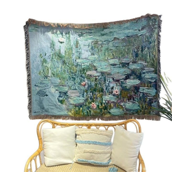Artistic Floral Tapestry Blanket