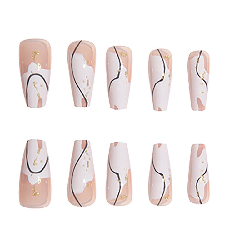 Artistic Press-On Nail Art Bowlift