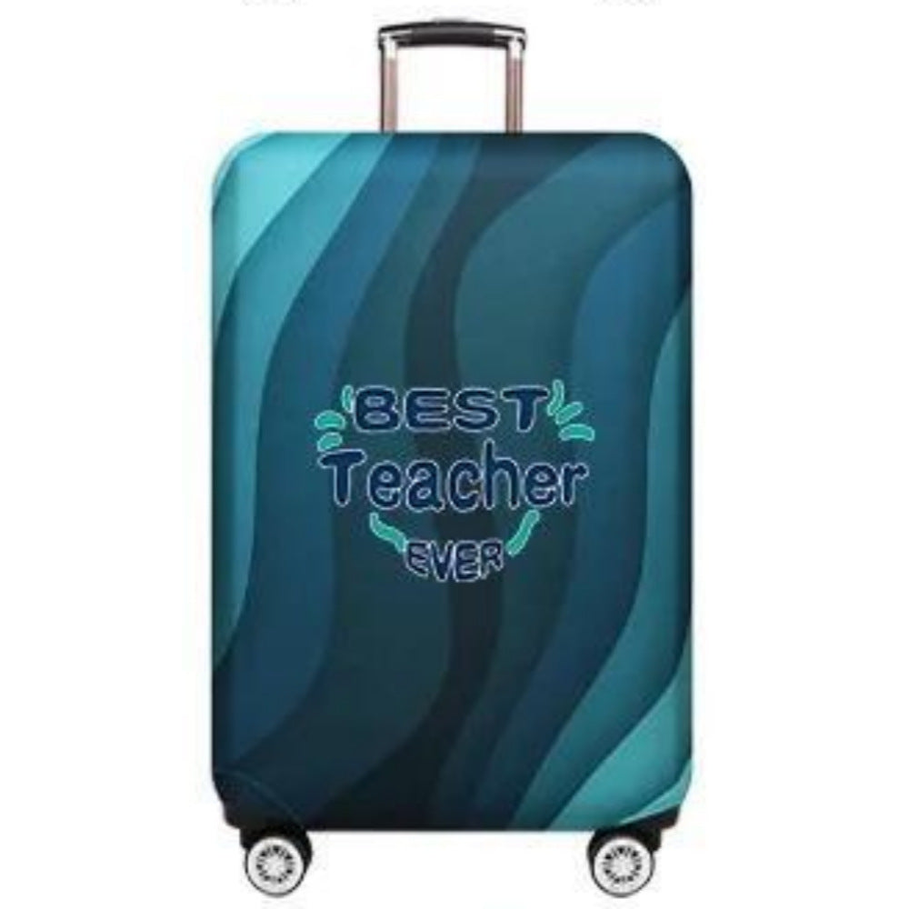 Women's Hard Shell Suitcase with Creative Teacher Design Bowlift
