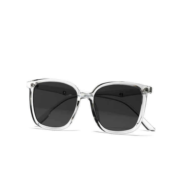Women's stylish square sunglasses with clear frame and polarized lenses Bowlift
