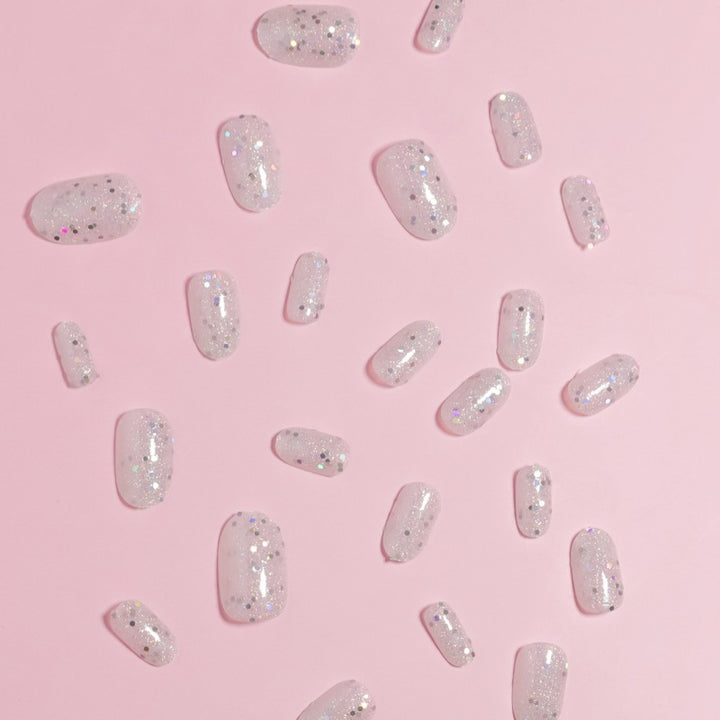 Glamorous Glittering Press-On Nail Set Bowlift